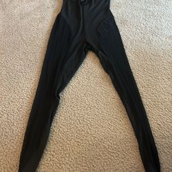 Romper Body Suit Long Pants Size Small See Thru Mesh 