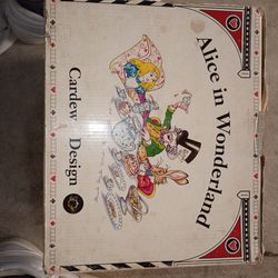 Porcelain vintage NIB Alice in wonderland tea set