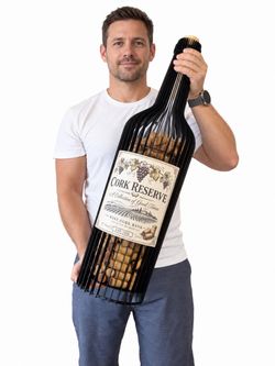 Large Wine Cork Collector Bottle – Holds 310 Corks