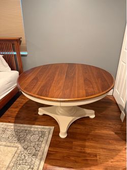 Round Wood Table 54" w/out leaf