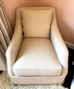 Swivel Rocker Chair — Removable Washable Slipcover