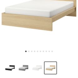 Queen Bed Set With Memory Foam 
