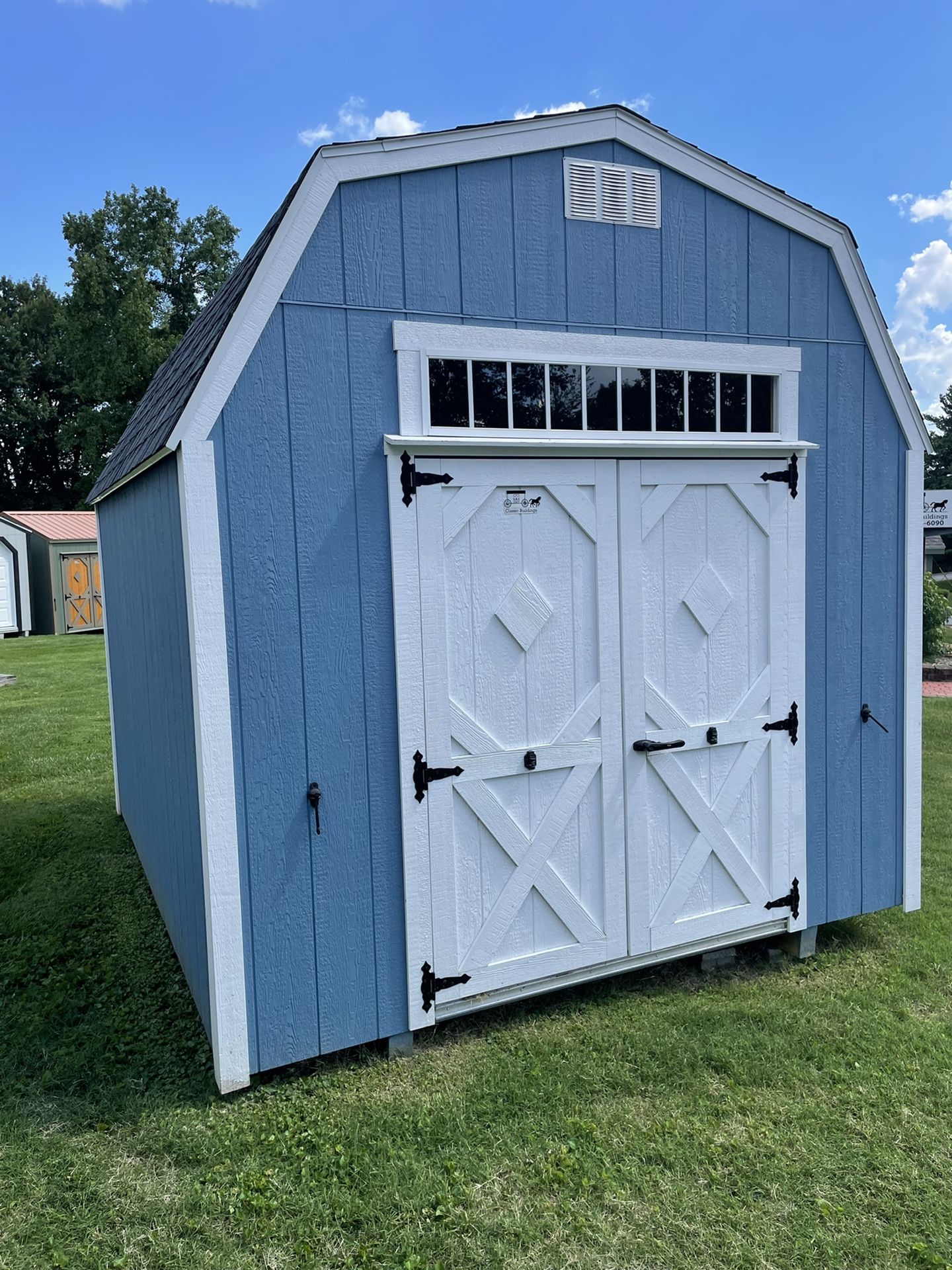 Blue Shed with Loft 10 X 12