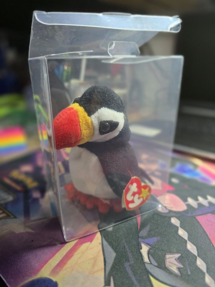 Rare Vitage Tag Error No U.k. Puffer Ty The Beanie Baby Collection 1997