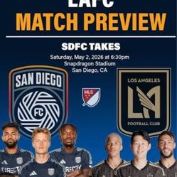 2 tickets SDFC vs LAFC Today, MAY 2