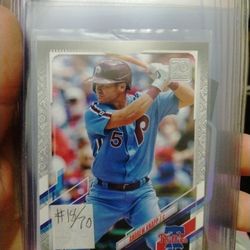 2021 Topps Update Andrew Knapp #US164 Platinum Anniversary /70 Parallel Phillies