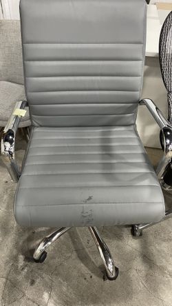 II MODERN COMFORT SERIES MID-BACK LEATHERPRO CHAIR,