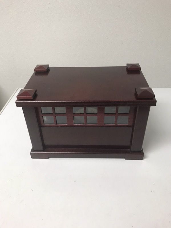 Japanese zen falling rain chime box, approximately 10” x 7” x 7"