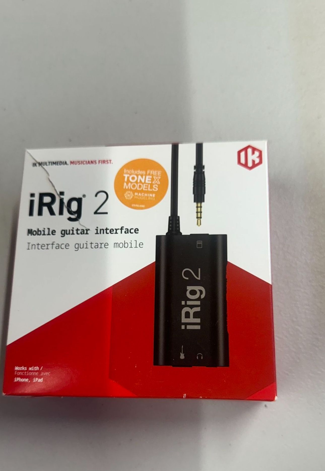 IK Multimedia iRig 2 Portable Guitar Audio Interface