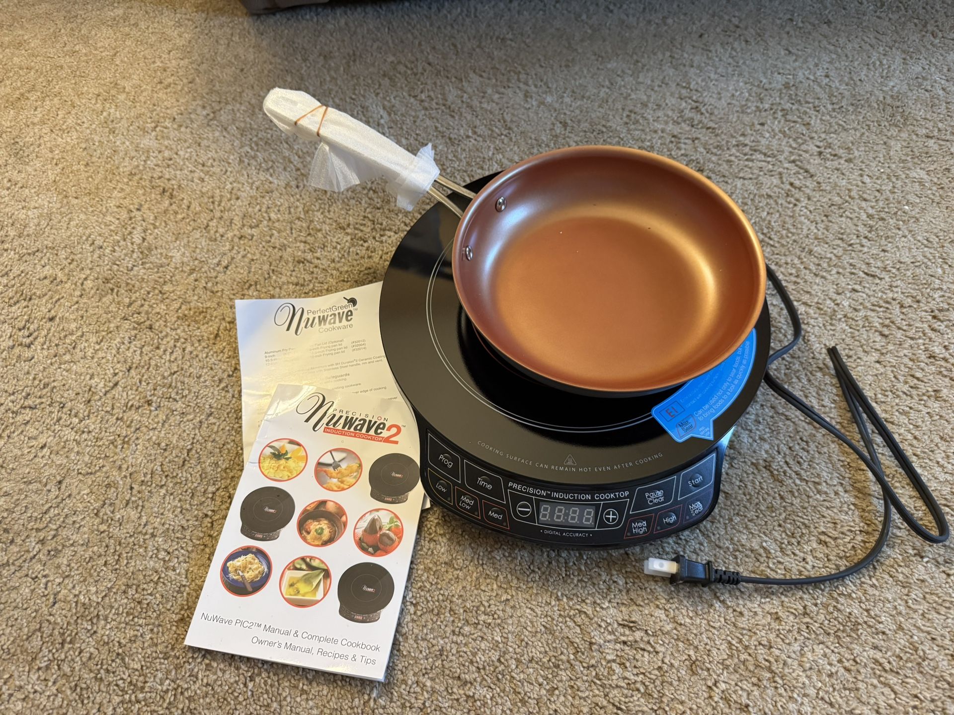 Nuwave PIC Flex with 9-inch Anodized Duralon, Non-Stick Fry Pan, Portable, Powerful Induction Cooktop