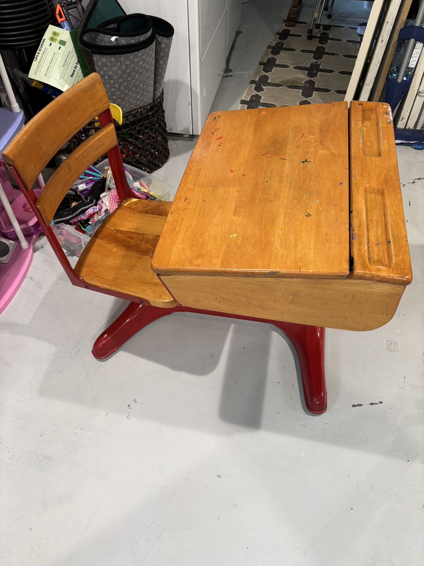 Schoolhouse Metal And Wood Kids Desk