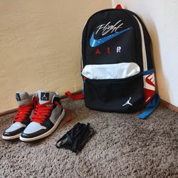 Nike Air Jordan 1 with Backpack