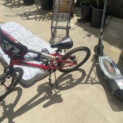 Kids Bike And Razor Electric Scooter 