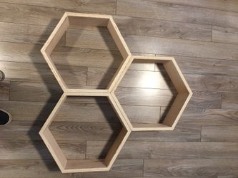 Wooden hexagon
