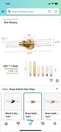 Gold Light Fixture