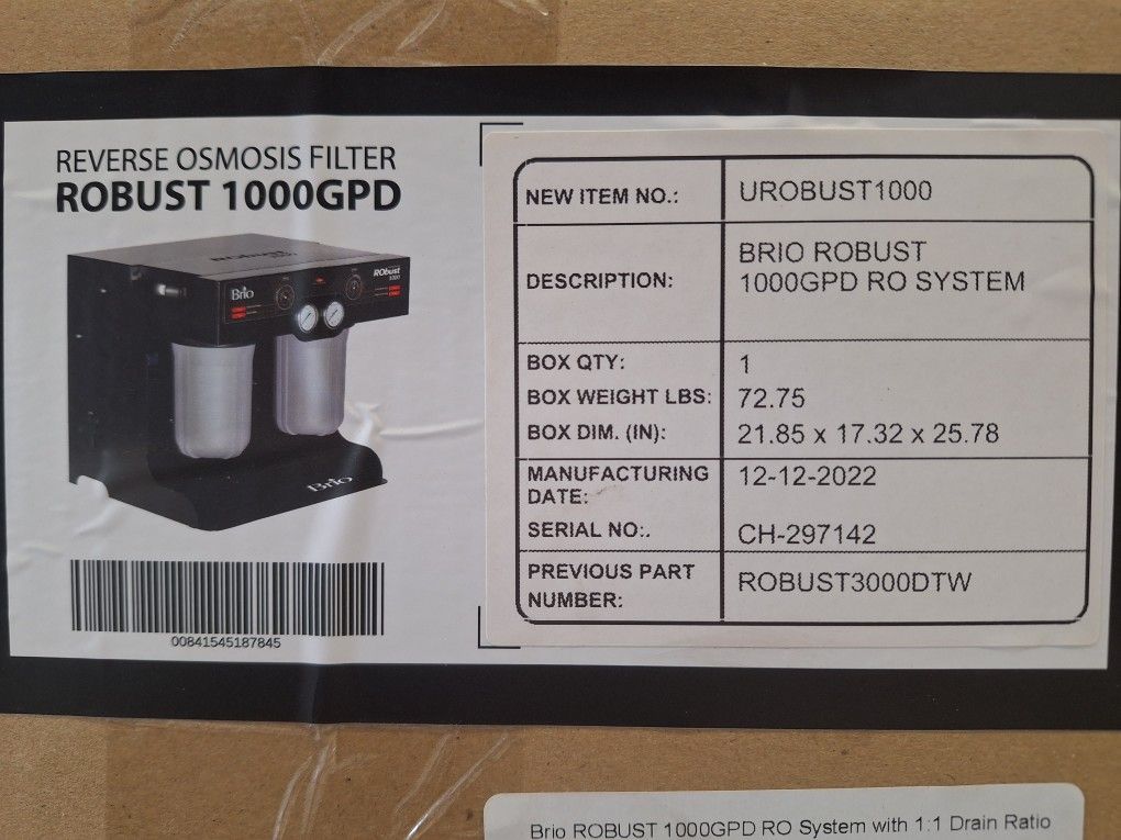 Reverse Osmosis System
