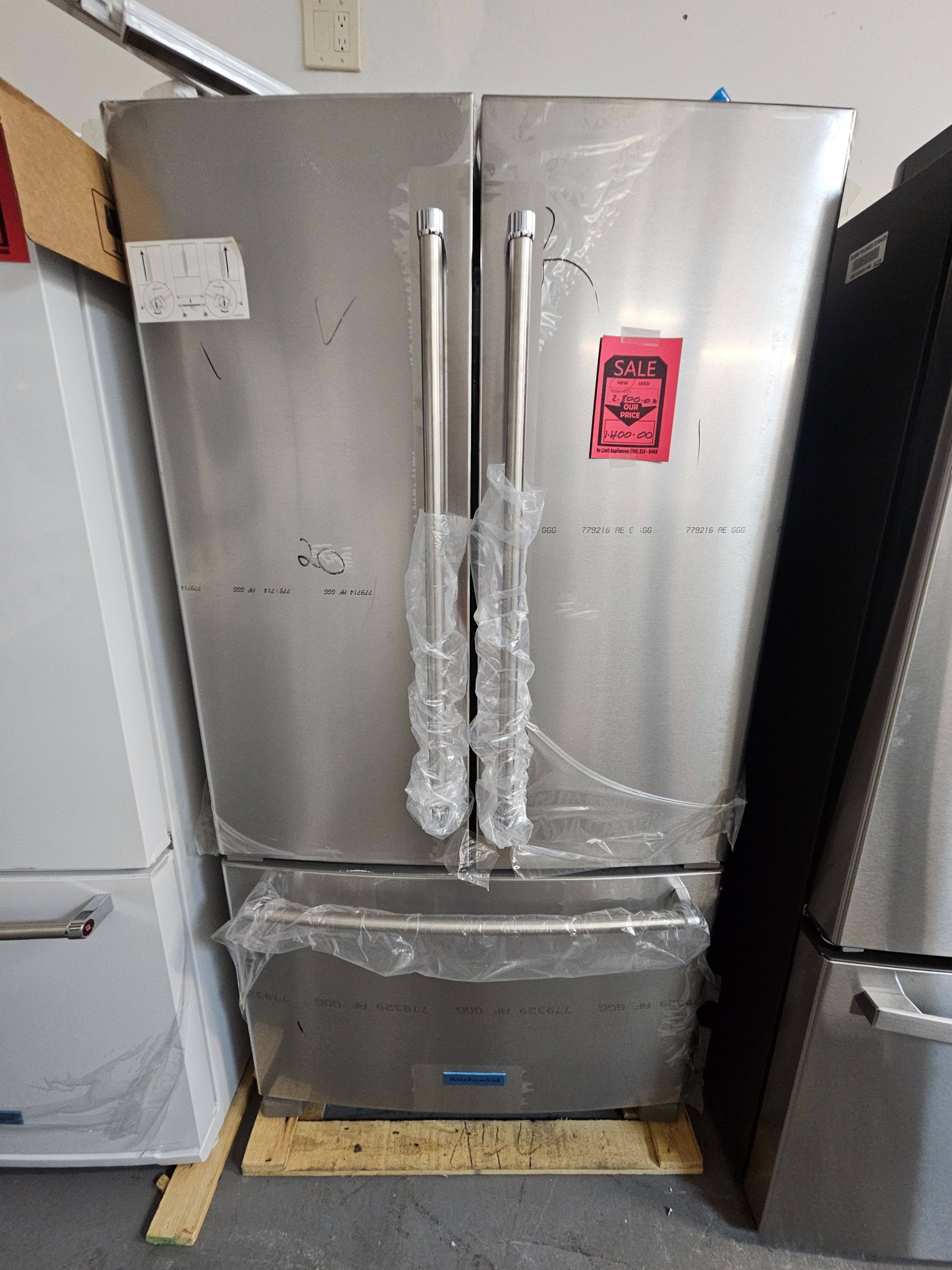 Brand New KitchenAid KRFC136RPS 36 Inch Wide 20 Cu. Ft. French Door Refrigerator