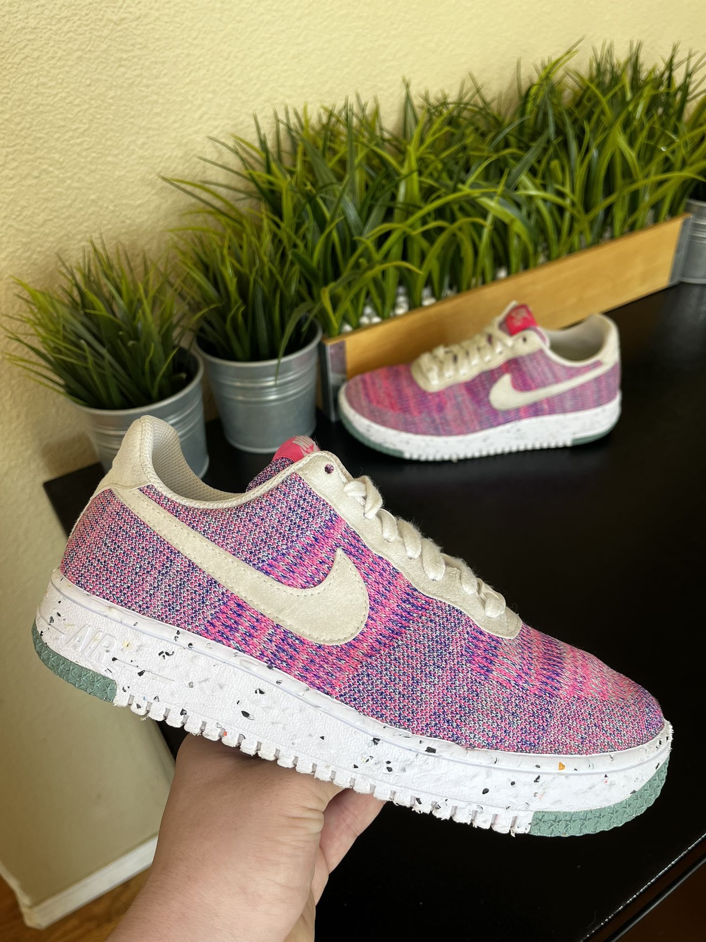 Nike Air Force Low Crater Flyknit Fuchsia Glow