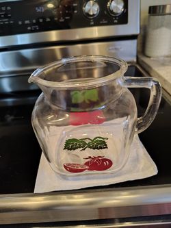 Vintage Federal Glass Juice Pitcher