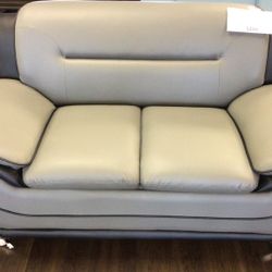 Brand New Black And Grey Love Seat