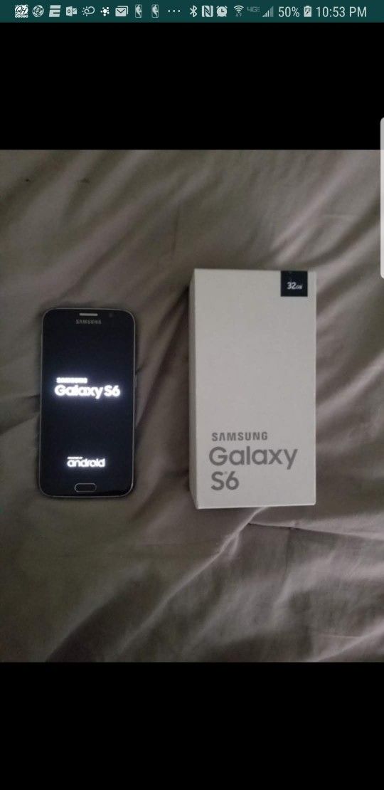 Samsung Galaxy S6 With Box And Charger