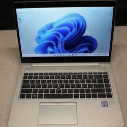 High Grade HP EliteBook Laptop Intel Core i5-8350u 16 GB RAM 256 GB SSD Webcam 1080P FHD LCD USB C Thunderbolt Port Wi-Fi & BT Wireless Windows 11 Pro