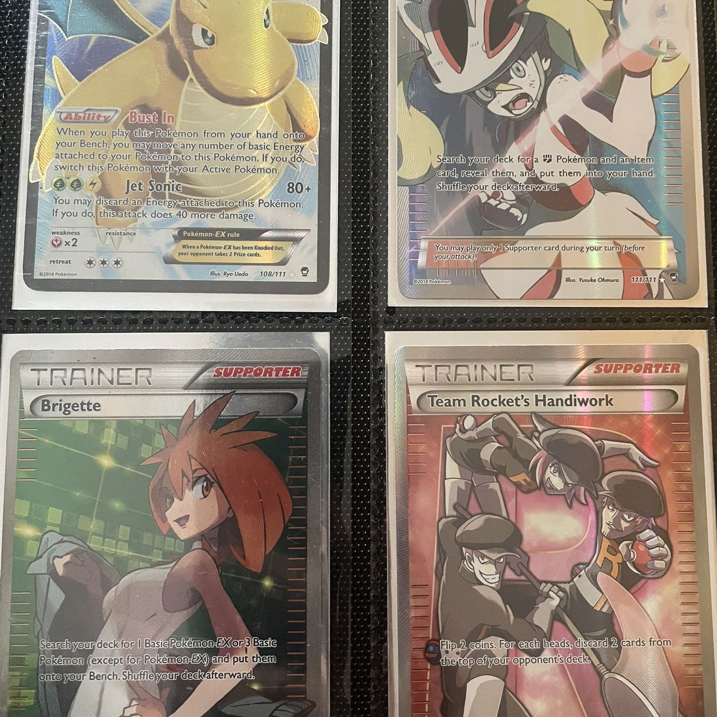 Pokemon Card Group W/ Full Art Brigette, Dragonite Ex, Korrina, And Team  Rockets Handiwork, Pokmon Cards for Sale in Los Angeles, CA - OfferUp