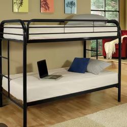Black Twin Bunk Bed