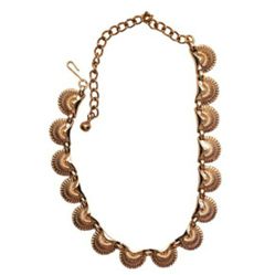 vintage Coro gold tone shell choker