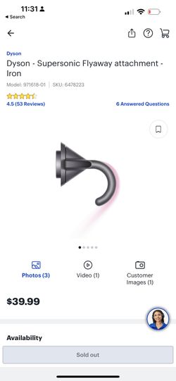 Dyson Supersonic Flyaway Attachment