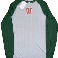 Men’s Team Mexico Nike Baseball Long Sleeve Shirt Size Large