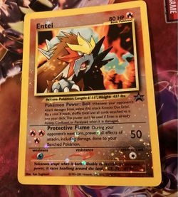 Entei Holo Promo Pokémon Card