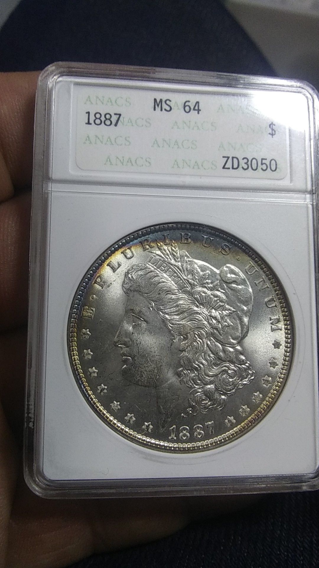 1887 ms64 GEM CHOICE silver Morgan dollar