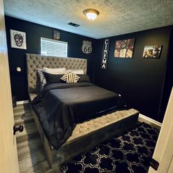 Queen Size Bed With Mattresses And Boxspring