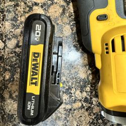 DEWALT 20V MAX cordless angle grinder.