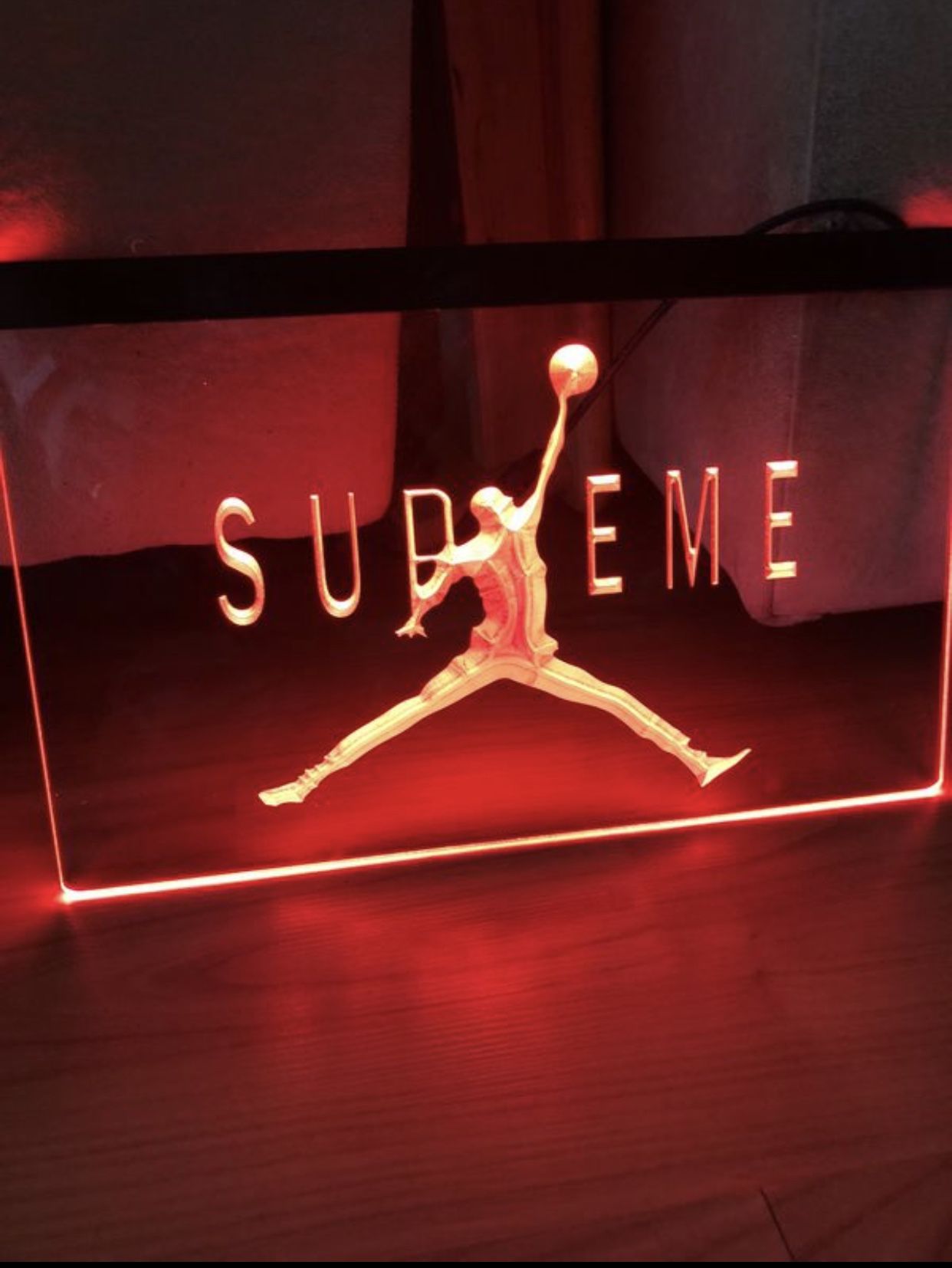 SUPREME JUMPMAN LED NEON LIGHT SIGN 8x12
