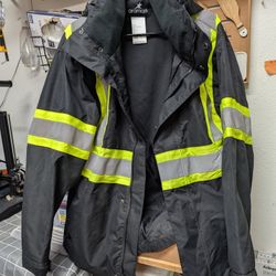 Aramark safety jacket men's size medium