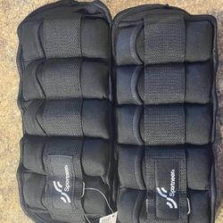 Adjustable Ankle/Wrist Weights. (2-10 Lbs.)