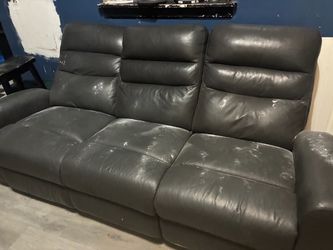 Free Leather or “Faux” Couch