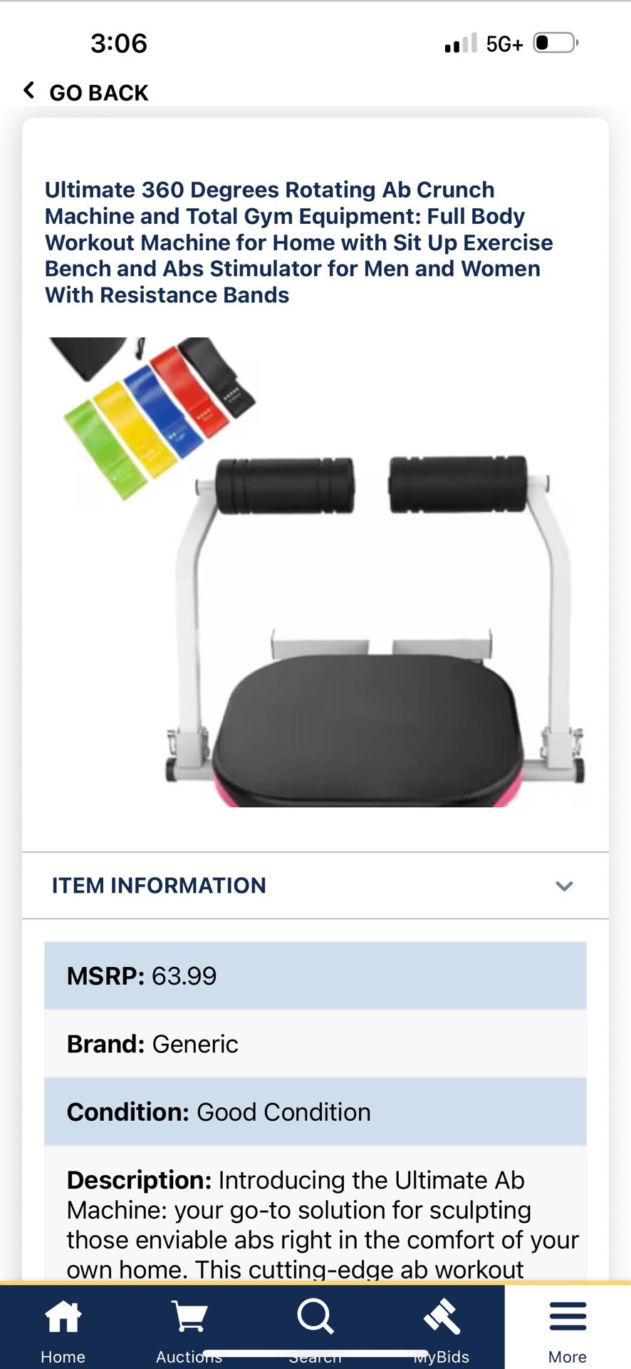 Brand New In Box 360 Abb Workout