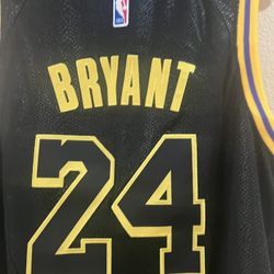 Kobe Bryant #24 Lakers Black Mambo New Jersey Size 50
