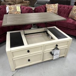 Lift Top cocktail table | bicolor 