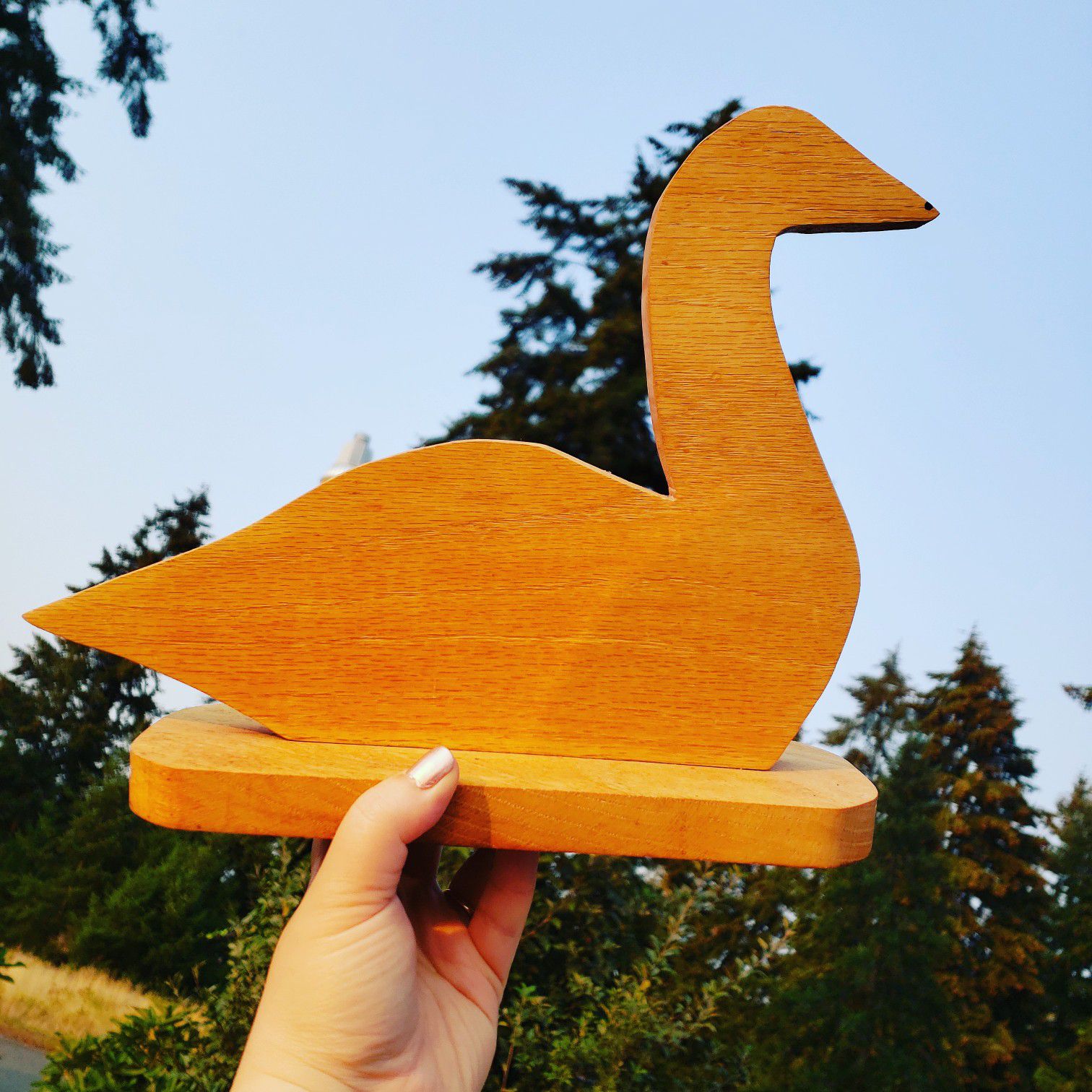 Cool Wooden Swan Decor