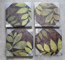 4 Pc Canvas Art