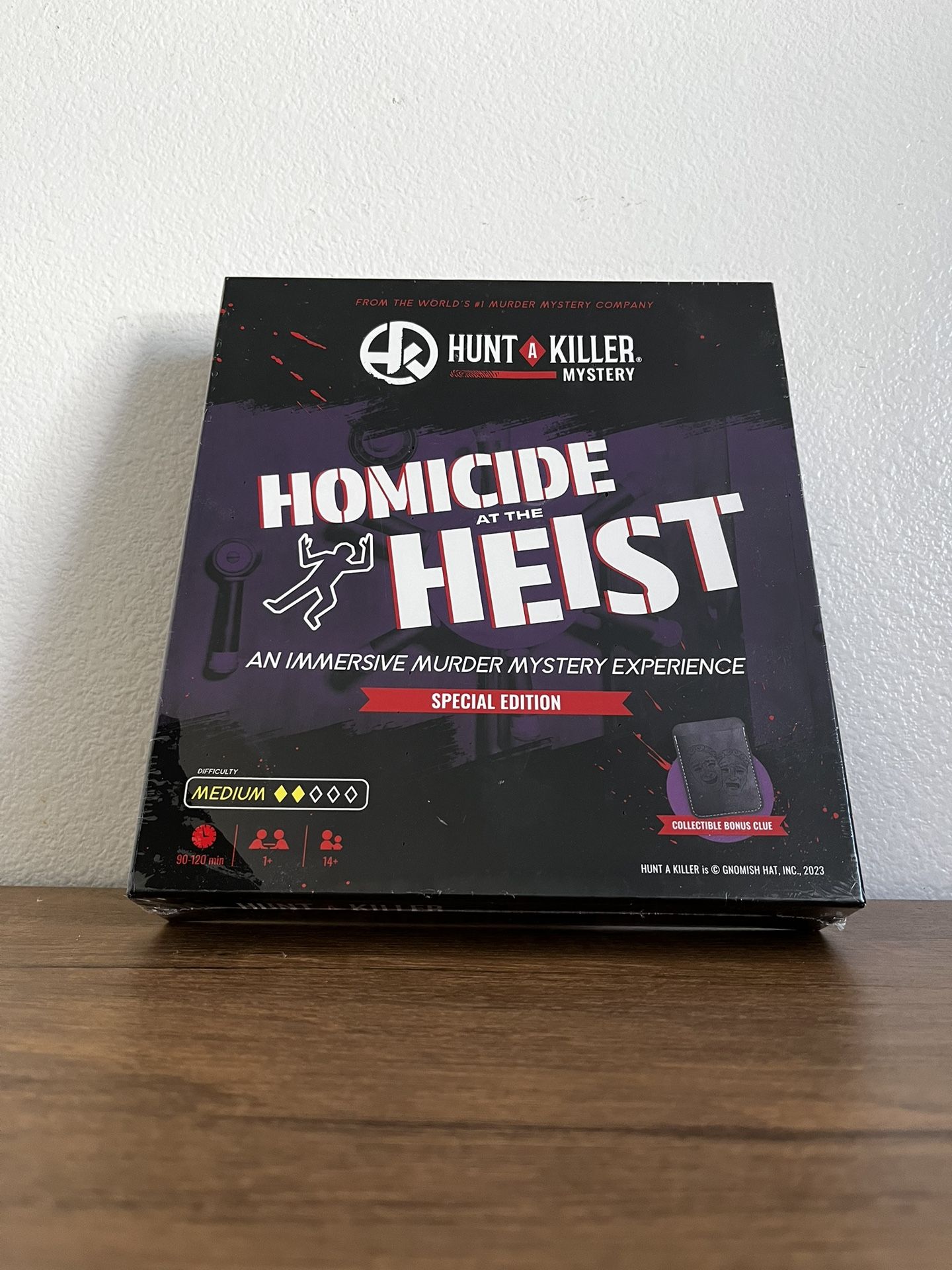 Murder Mystery Detective Board Game for Adults “Homicide at the Heist” Ages 14+, for Game Night