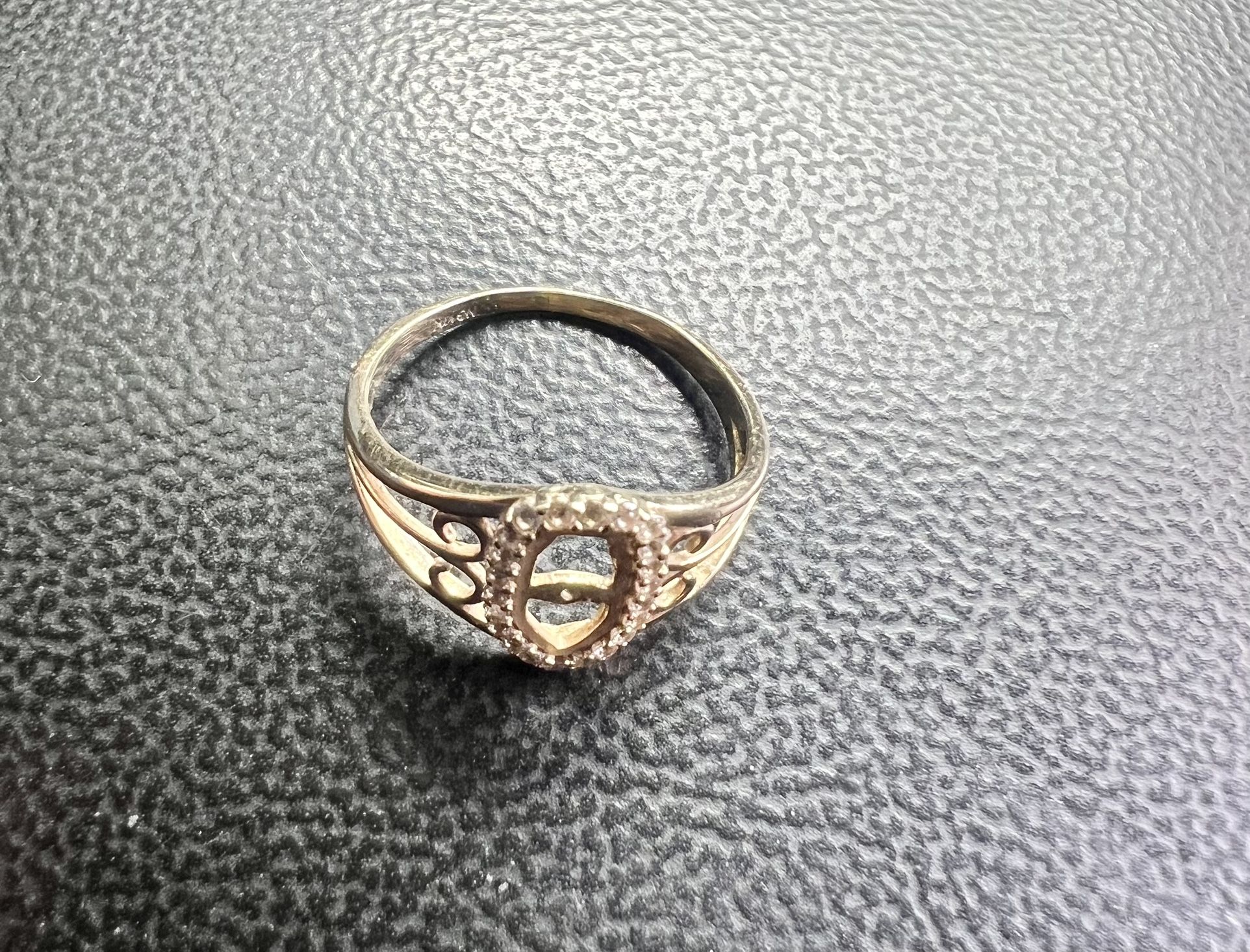 Gold 14k Ring Cz Stones