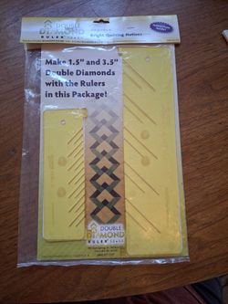 Double Diamond Quilting Ruler. 1.5 And 3.5