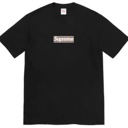 Supreme Burberry Box Logo T Shirt 