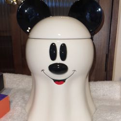 Mickey Ghost Cookie Jar 