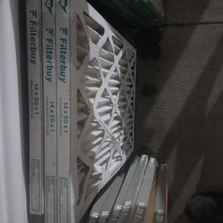 Three 14x30x1 Air Filters